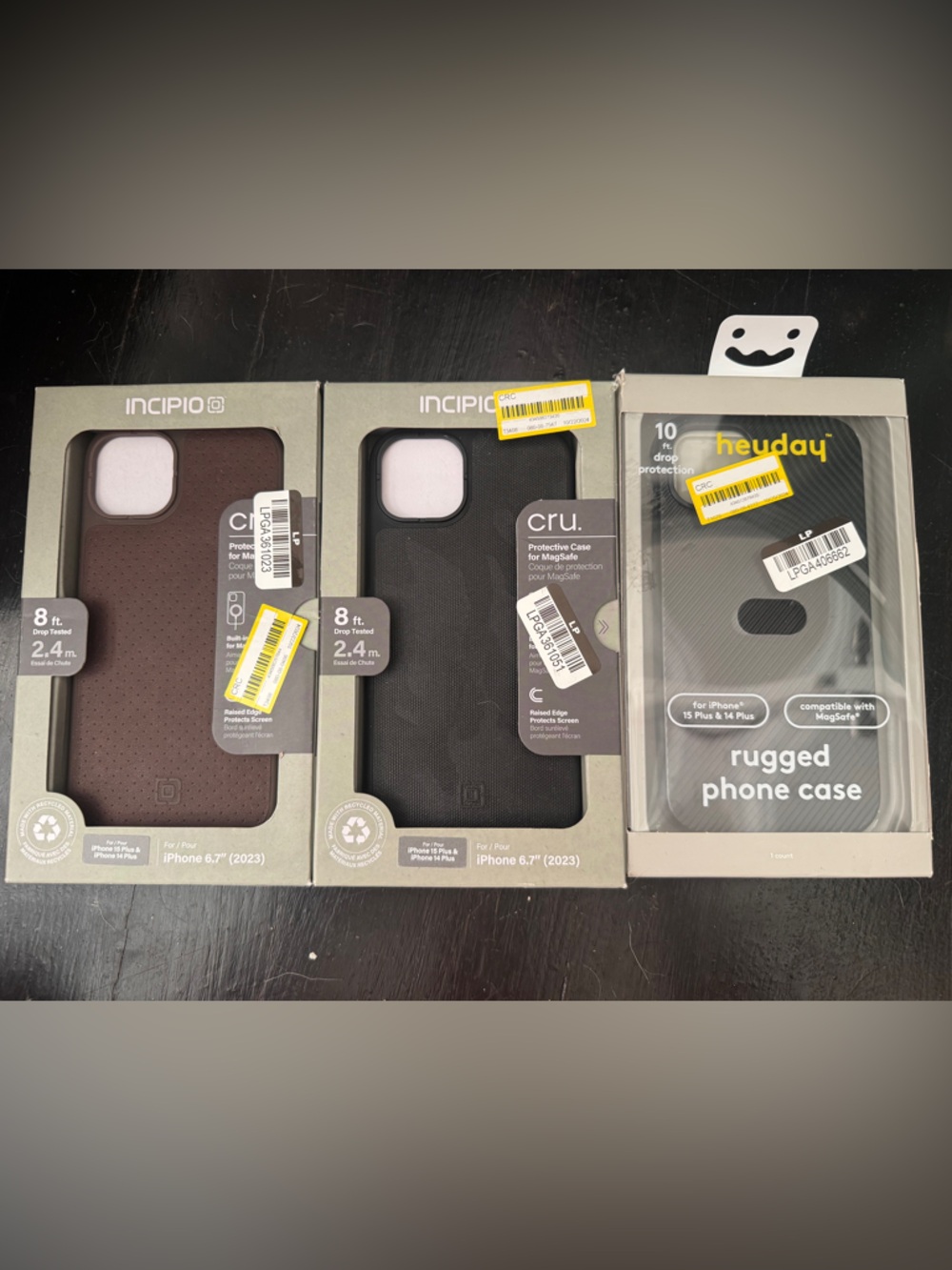 iPhone 15 Plus / 14 Plus Case Bundle Rugged Protective Incipio Heyday Lot of 3